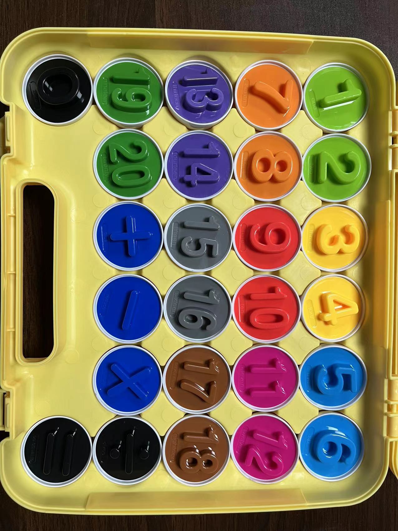 Close-up of smart egg matching toy showing self-correcting pairs for independent learning