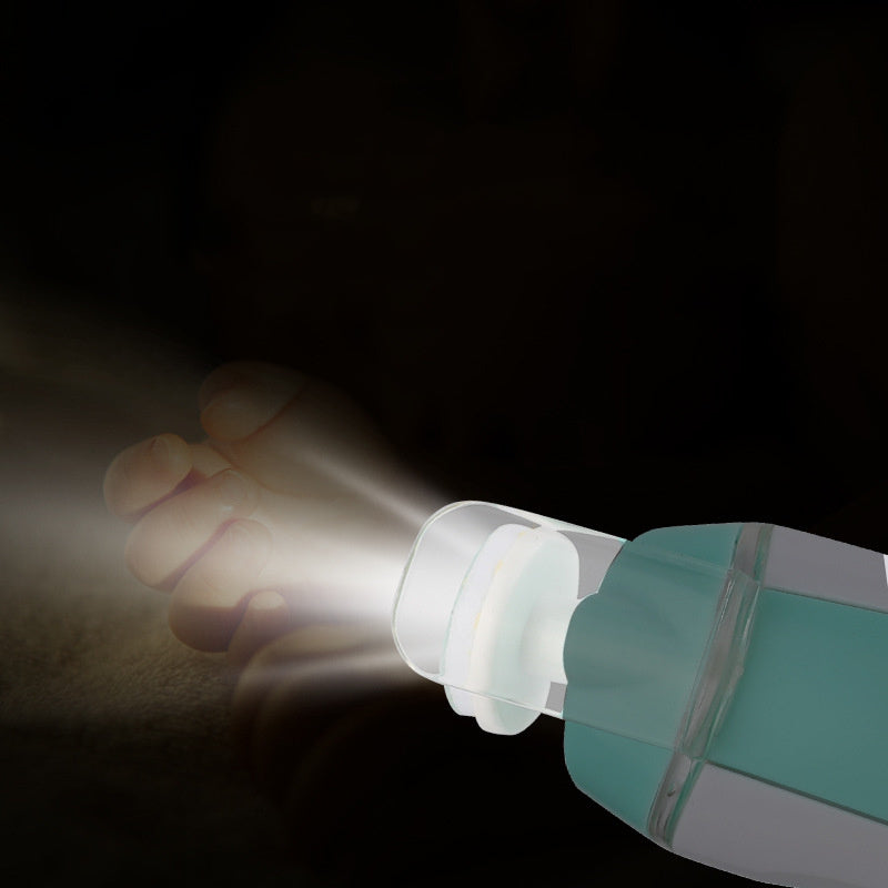 Electric baby nail trimmer with gentle filing action safer than traditional clippers