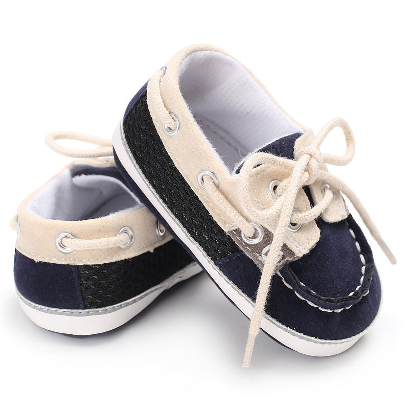 Low tube style toddler shoes with soft soles supporting natural foot development