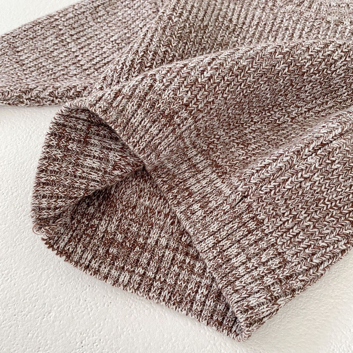 Baby girl 3-piece knit set showing long sleeve pullover top with matching shorts