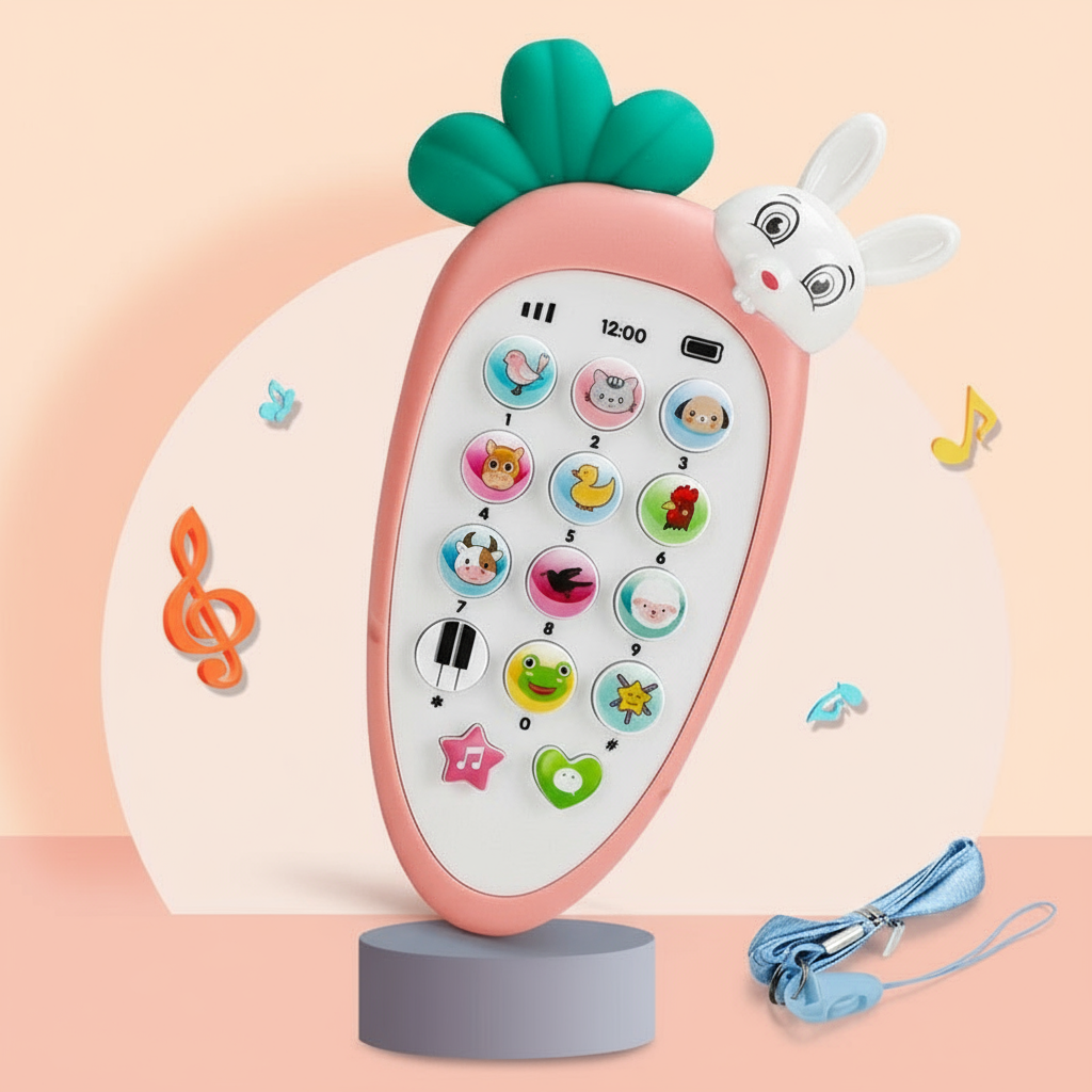 Close-Up of Pink Musical Baby Phone