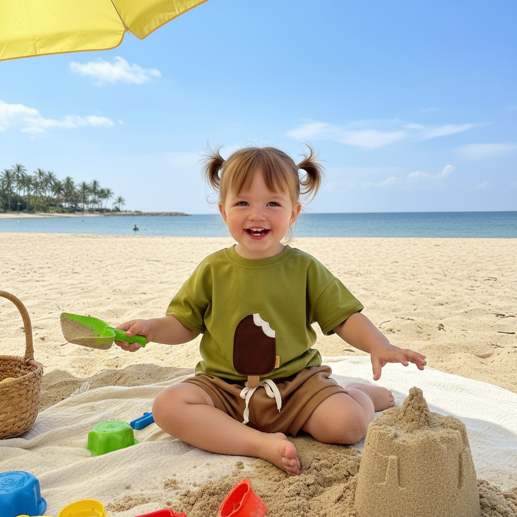 Girls Cotton Summer Set Lifestyle