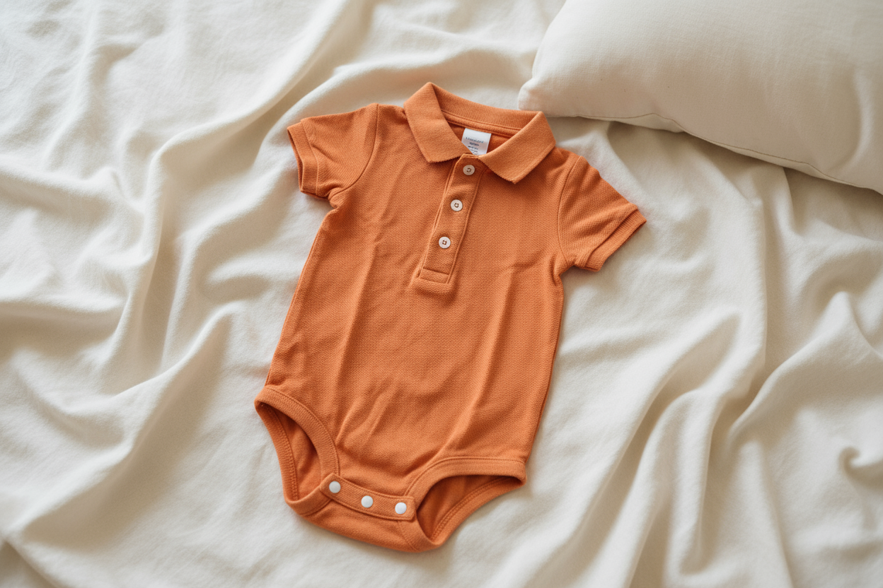 Orange Polo Bodysuit