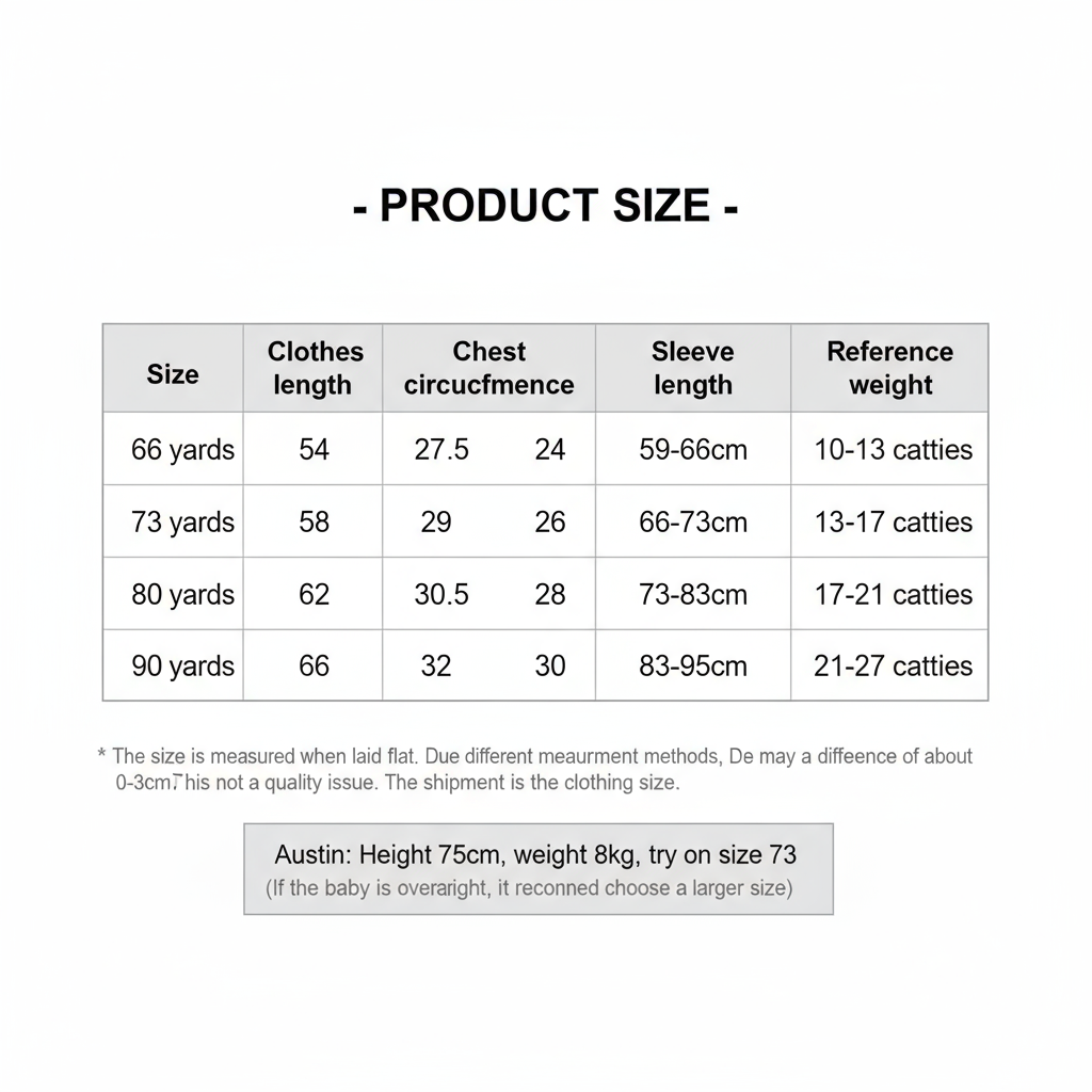 Professional Size Chart