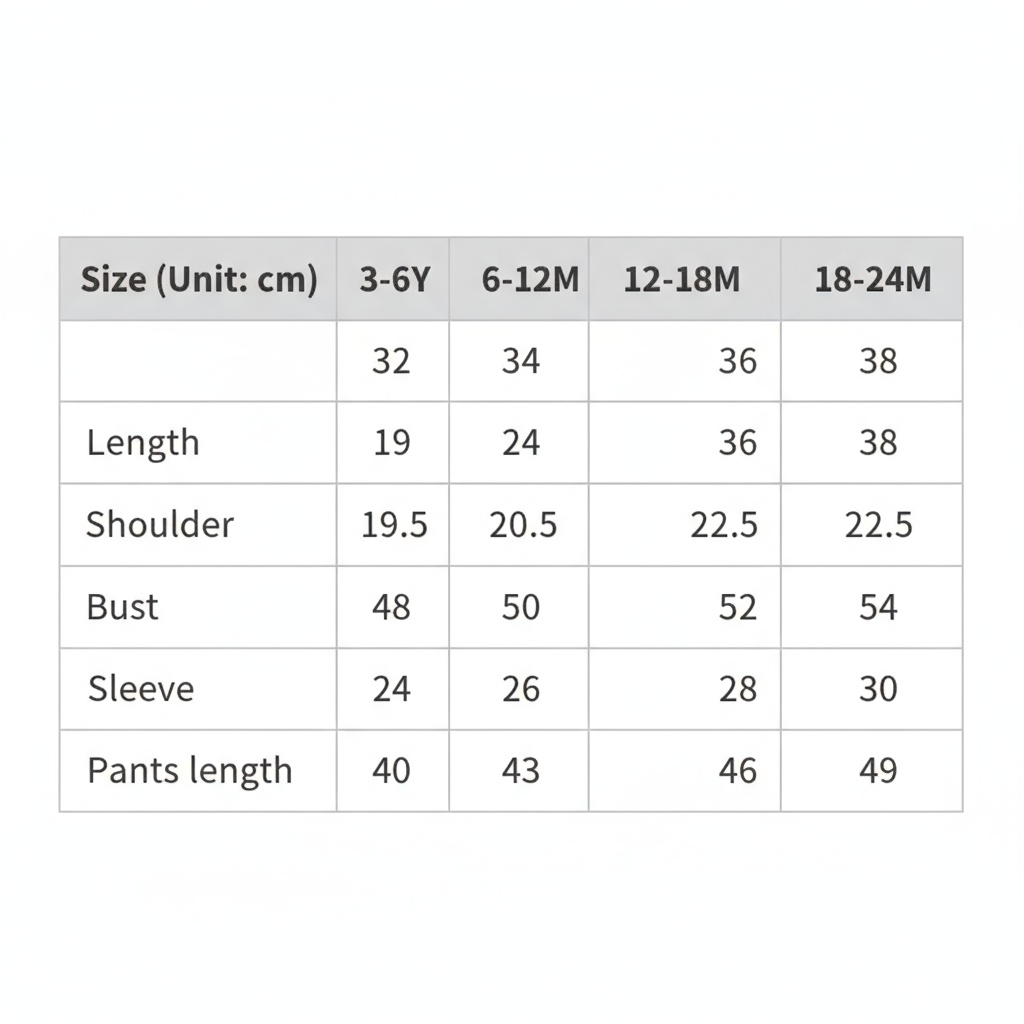 Professional Size Chart