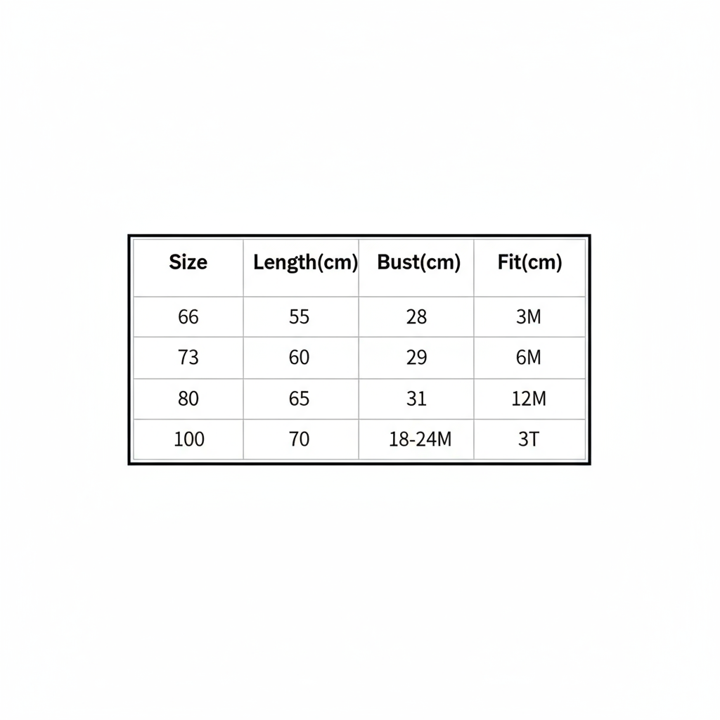 Professional Size Chart