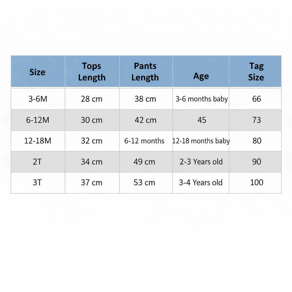 Professional Size Chart